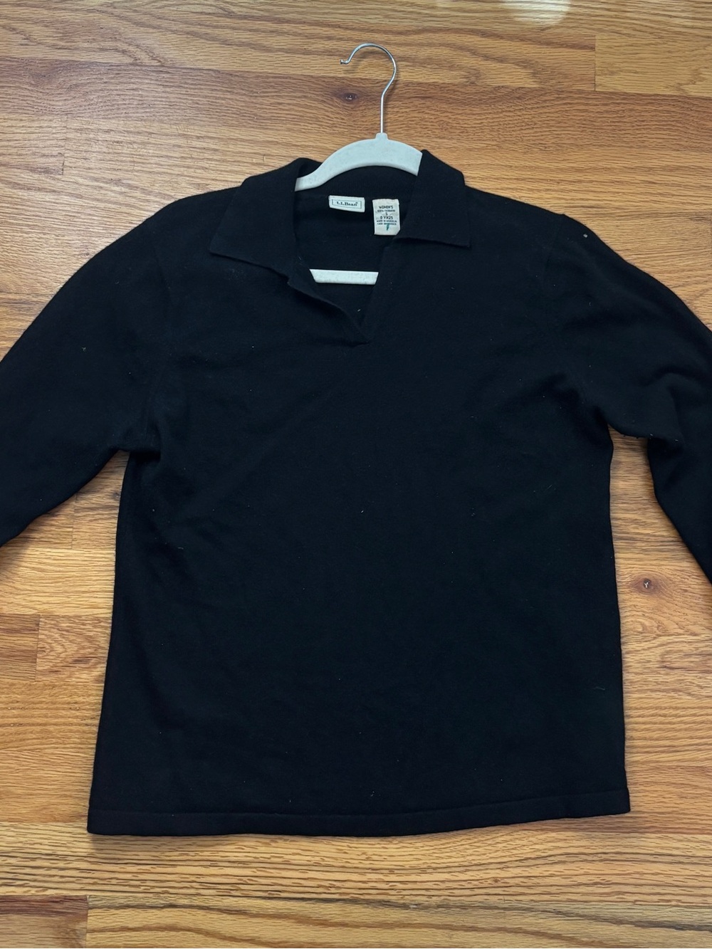 L.L. Bean Black Wool Sweater